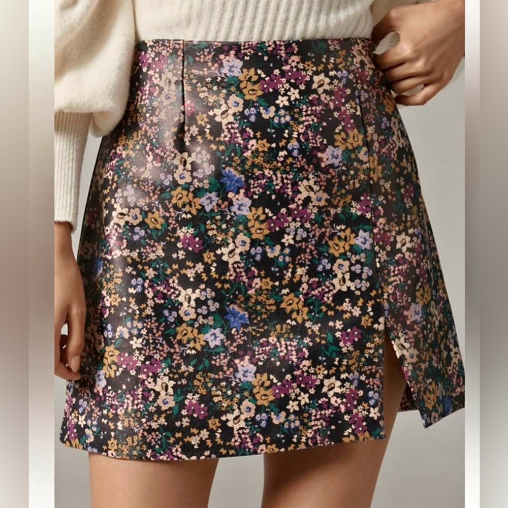 NWOT Sz 16 Anthropologie Maeve Floral Mini Skirt